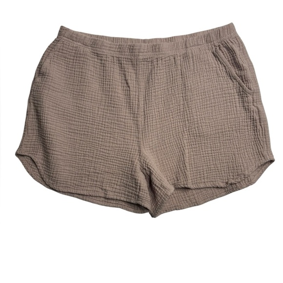 Jason Wu Pants - Jason Wu Gauze Shorts Size Medium Minimalist Brown Beige Quiet Luxury Beach
